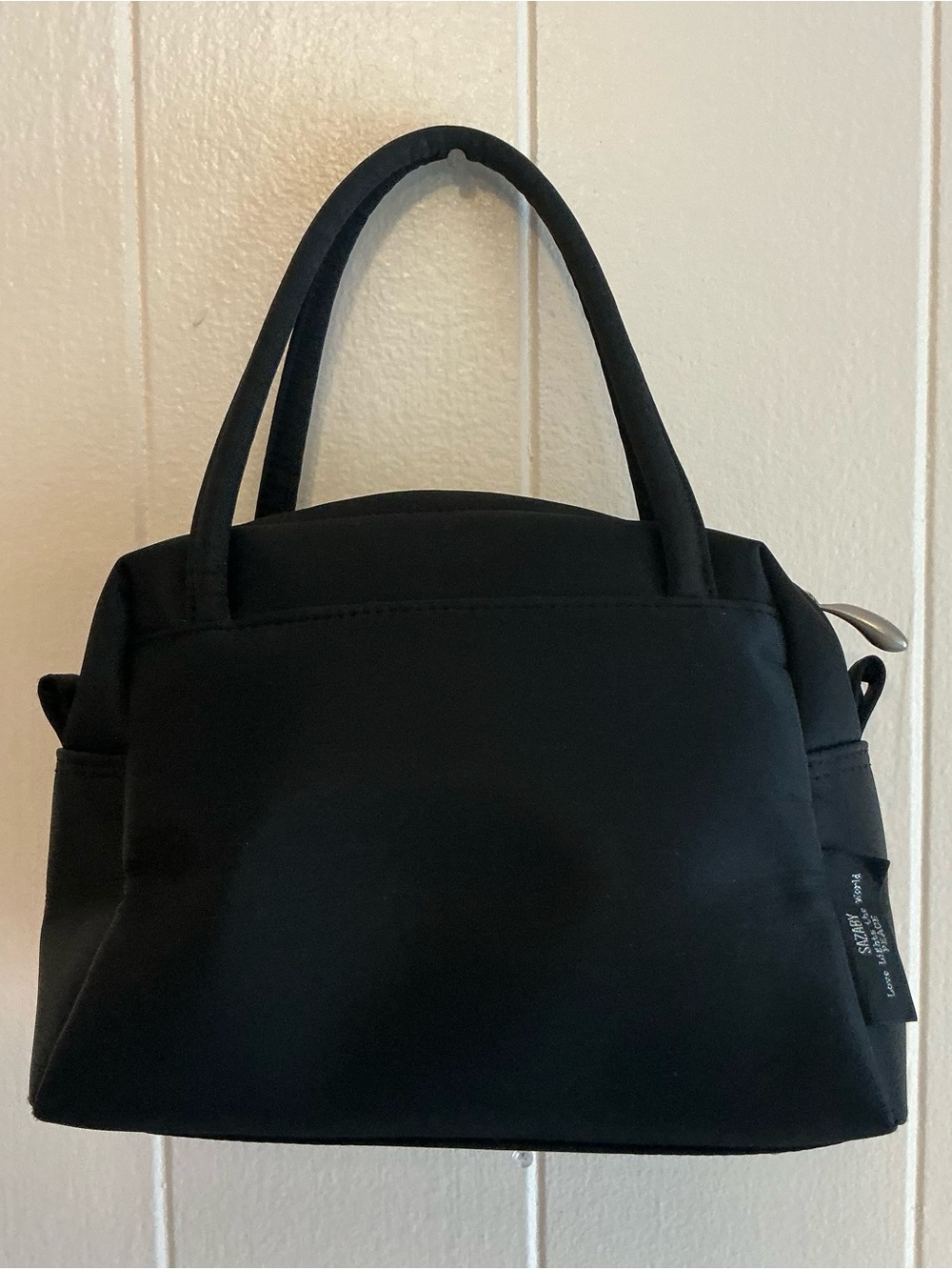 Rare HTF Nylon Black Sazaby From Japan Zip Handbag Bag